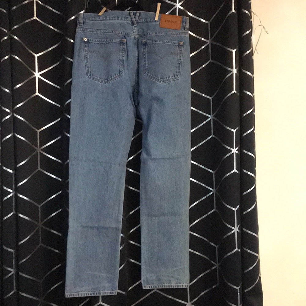 New Authentic Versace “Biggie Medusa” Nonstretch Denim Jeans – Size 34 - Picture 6 of 17